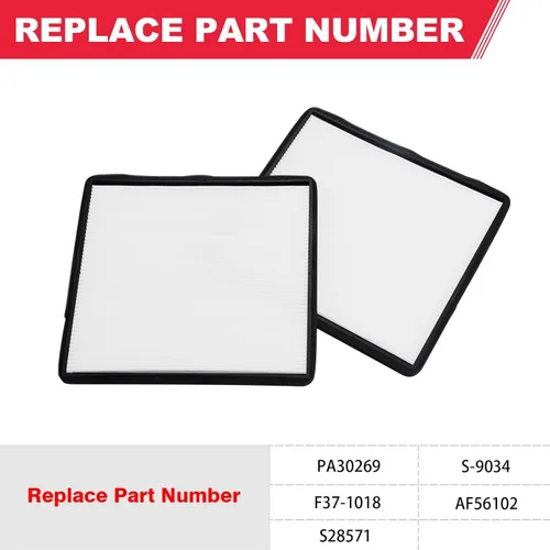 Vista 2 de Filtro de aire de cabina apto para Kenworth 660 T680 T800 T880 Peterbilt 387 567 579 Reemplaza# PA30269 F37-1018 S28571 S-9034 AF56102