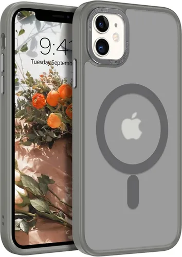 Vista 12 de BENTOBEN Funda para iPhone 11, Funda de teléfono para iPhone 11 Funda Magnética [Compatible con Mag Safe] Translúcida Mate Delgada Resistente a