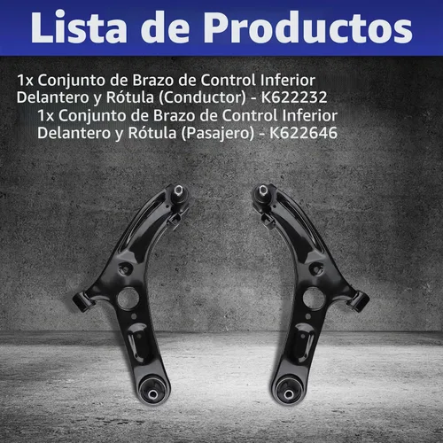 Vista 3 de Brazo de control, Kit de suspensión LH RH para Hyundai Elantra 11-16