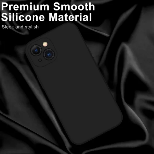 Vista 3 de DEENAKIN Funda compatible con iPhone 14 Plus con protector de pantalla, funda mejorada para cámara, goma de gel de silicona suave probada contra