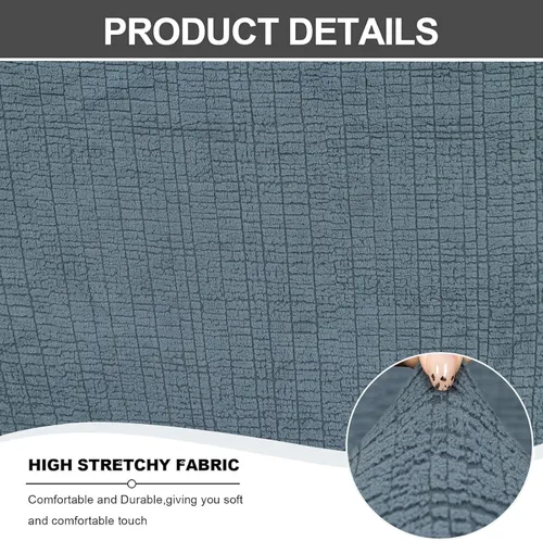 Vista 94 de Eco-Ancheng Funda para silla Wingback, 2 piezas, respaldo de ala, fundas de elastano para sillón con respaldo de ala, fundas para sillón con parte