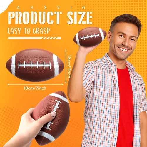 Vista 2 de Libima 24 mini pelotas inflables de fútbol de 7 pulgadas, pequeñas pelotas de fútbol de goma para juegos al aire libre e interior, regalos de fiesta