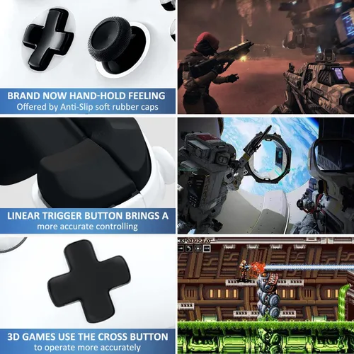 Vista 6 de Para control Xbox, controlador inalámbrico para Xbox One, Xbox Series X&S, Xbox One X&S, Windows PC, Xbox PC y Xbox Game Controller con conector