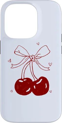 Vista 17 de Cherri Ties Baby Blue Cherry Bow Case for iPhone 17