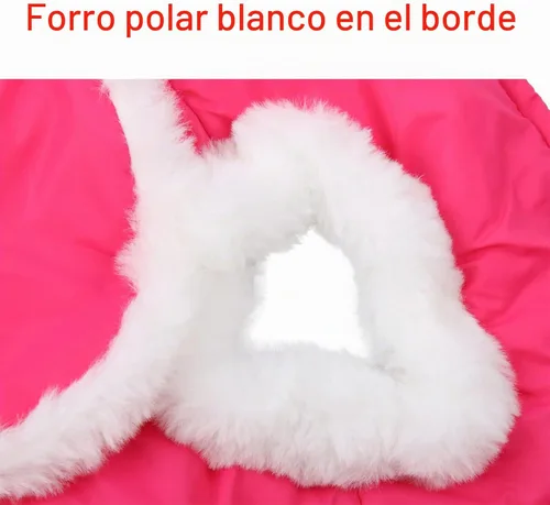 Vista 6 de JoyDaog Cape Design - Chaqueta para perros pequeños, abrigo de invierno Rosa