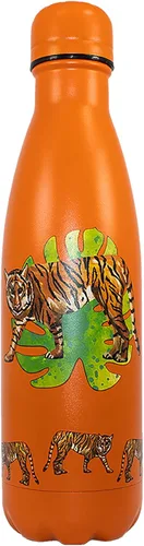 Vista 26 de NatureVac - Black Bear de Deluxebase. Botella de agua de acero inoxidable con aislamiento térmico de 17 onzas. Frasco de vacío reutilizable y a