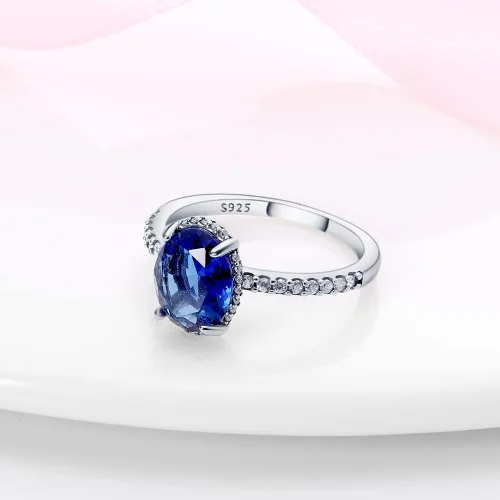 Vista 4 de KUNSIR Lindos y delicados anillos de plata de ley 925 para mujer, anillos delicados, anillos de piedras preciosas, joyería de boda, joyería