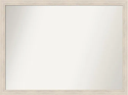 Vista 430 de Amanti Art Espejo personalizado, espejo de baño estrecho Alexandria White Wash, espejo de pared o espejo de tocador de baño sobre el fregadero