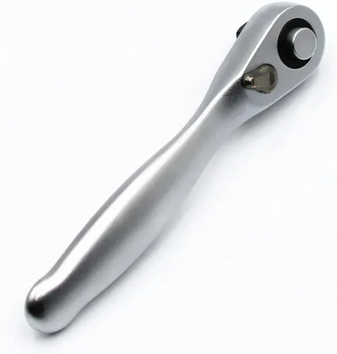 Vista 7 de Trinquete 1/4" Drive, mango de trinquete 72 dientes Llave de herramientas de reparación de mano pequeña, llave de enchufe de liberación rápida, 1