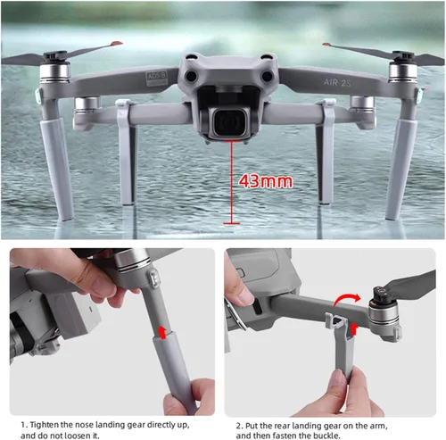 Vista 5 de Sistema Airdrop para D-JI AIR 2S/Air 2 Drone Propuesta de boda Dispositivo de entrega Dispensador Lanzador Remoto Caída Transporte Regalo