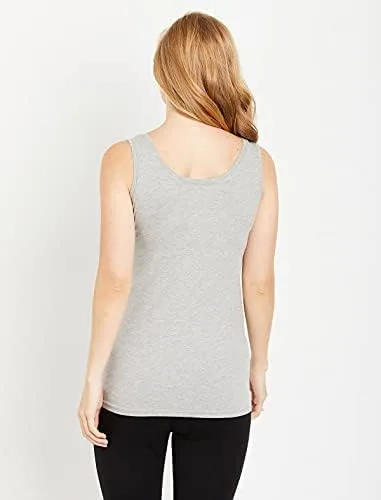 Vista 4 de Motherhood Maternity Women's Sleeveless Scoop Neck Side Ruched Tank Top 2 & 3 Packs