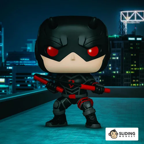 Vista 3 de Funko Pop! Marvel - Figura de Daredevil (Shadowland) Bobblehead (exclusivo de Entertainment Earth)