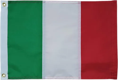 Vista 26 de SYII Bandera estadounidense de 12 x 18 pulgadas, bordado de 50 estrellas, enseña náutica, banderas de barco de Estados Unidos con 2 ojales de latón