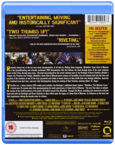 Vista 2 de Metallica Some Kind Of Monster Blu-ray 2014 Region Free