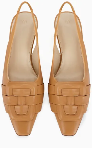Vista 5 de Zapatos de vestir con tacón bajo y puntera cerrada para mujer, zapatos de vestir sexy y elegantes para boda y oficina