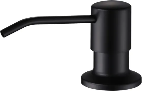 Vista 12 de Dispensador de jabón para fregadero de cocina, integrado, acero inoxidable (metal de pistola), juego de bomba para jabón o loción, recarga desde