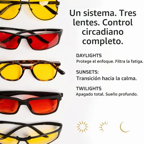 Vista 6 de TrueDark Twilights by Dave Asprey Nighttime Blue Light Blocking Glasses