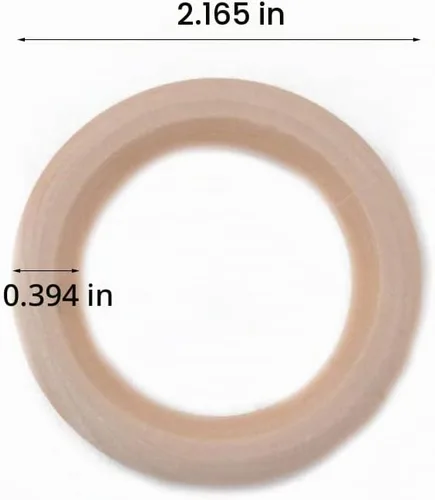 Vista 3 de 30 anillos de madera para manualidades, 2.165 in, 2.2 pulgadas, anillos de madera natural para conectores colgantes de macramé, fabricación