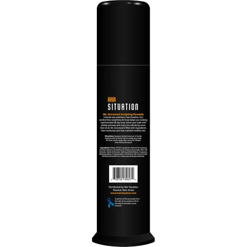 Vista 7 de Hair Situation Mr. Groomed - Pomada mate para hombres, fuerte sujeción durante todo el día, aspecto de acabado natural mate, cera de peinado