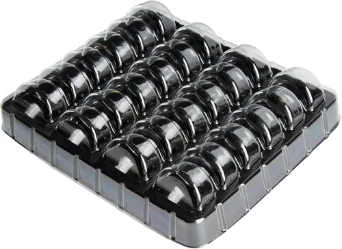 Vista 22 de Restaurantware Shock Safe - Cajas para llevar macarrones de 5.7 x 2.2 x 1.4 pulgadas, 100 cajas de exhibición duraderas, se adaptan a 3 macarons