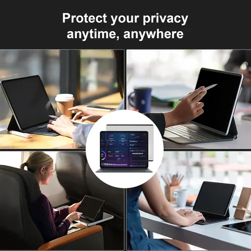 Vista 6 de IPROKKO Protector de pantalla magnético de privacidad compatible con iPad de 9ª, 8ª, 7ª generación de 10.2 pulgadas (2021/2020/2019) y iPad Air 3th