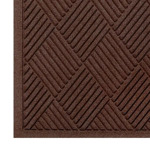 Vista 4 de M+A Matting WaterHog Diamond - Tapete de entrada de grado comercial con borde de tela, interior/exterior, de secado rápido, resistente a las manchas