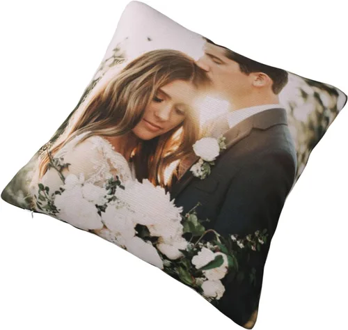 Vista 3 de Funda de almohada personalizada con imagen y texto, funda de almohada con foto personalizada, funda de almohada personalizada con foto, regalos