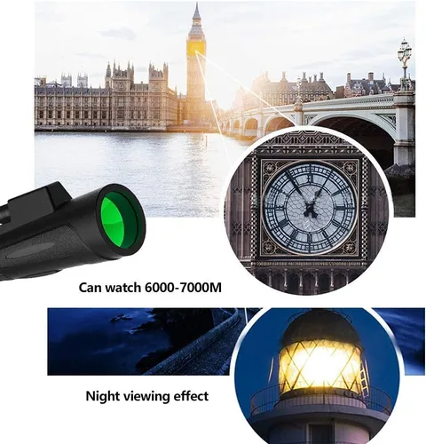 Vista 4 de GeRRiT Telescope HD Monocular Telescope Outdoor High-Definition Night Vision Monocular Sight Waterproof Monocular Scope with Smartphone Adapter