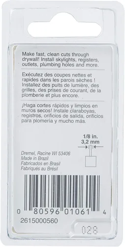 Vista 4 de Dremel 560 - Broca de corte para yeso, 1/8