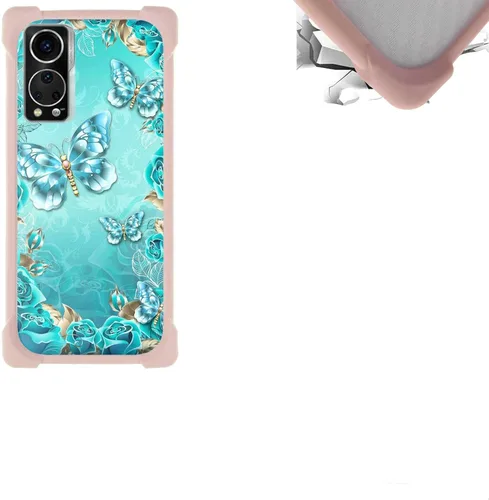 Vista 31 de jioeuinly Funda compatible con ZTE Blade X1 5G Phone Case PC Backplane + cubierta de silicona suave marco XSH