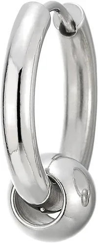 Vista 3 de Aretes de aro con bisagras de acero inoxidable para hombres y mujeres, 2 piezas