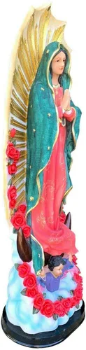 Vista 2 de Estatua de Nuestra Señora de Guadalupe 36" pulgadas Virgen María Católica Virgen De Guadalupe