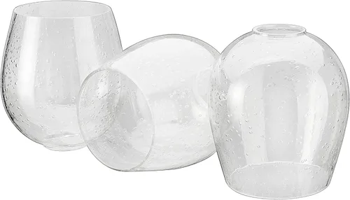 Vista 8 de Aspen Creative 23614-04 - Persiana cilíndrica transparente de cristal agrietado, 3-1/2 pulgadas de diámetro x 5-1/2 pulgadas de alto/agujero