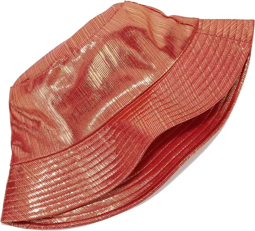 Vista 5 de IHAUIUE Sombrero de pescador metálico de poliuretano, de color sólido, reversible, plegable, sombreros de sol para mujeres y hombres