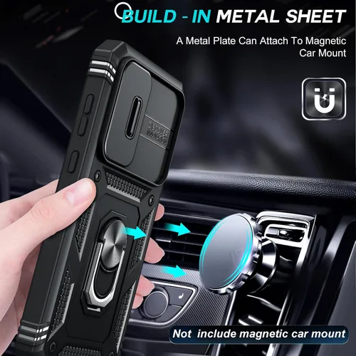 Vista 4 de LeYi Funda para teléfono Galaxy A35-5G: Protector de pantalla Galaxy A35 5G con protector de pantalla de vidrio templado 3PCS
