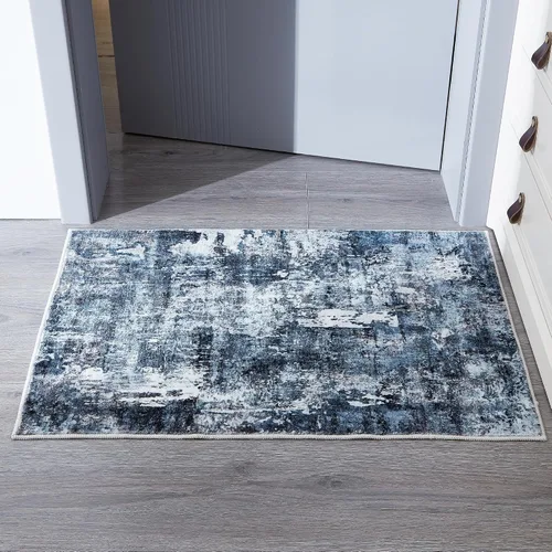 Vista 90 de Rugcomf Alfombra de Entrada de 2'x3' - Patrón Paisley, Tapete para Puerta de Entrada Interior, Floral Vintage, Lavable a Máquina, Alfombra