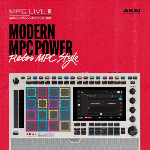 Vista 11 de Akai Professional Centro de producción de música portátil retro MPC Live