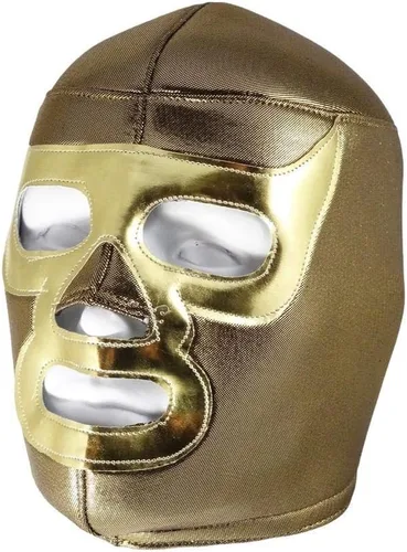 Vista 2 de RAMSES Máscara de lucha libre de lucha libre (PRO - Ajuste) para disfraz de Make It Count Gold