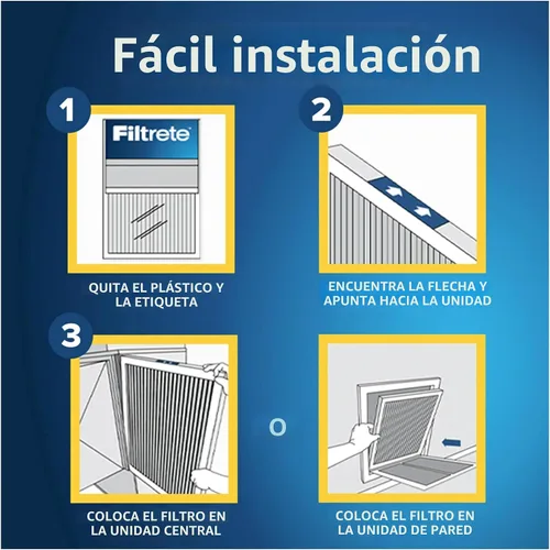 Vista 3 de Filtrete 16x25x4 Filtro de aire para horno y aire acondicionado, MPR 700, MERV 8, se adapta a dispositivos Lennox y Honeywell, captura polvo, polen
