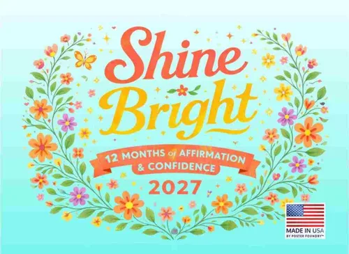 Vista 25 de Kind Mind - Calendario mensual de pared 2027 de salud mental de 12 meses