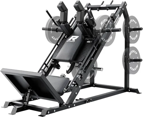 Vista 11 de RitFit Gazelle Pro - Máquina de prensa de piernas y sentadillas 3 en 1, máquina de prensa de piernas de acero de alta resistencia, capacidad de 2000