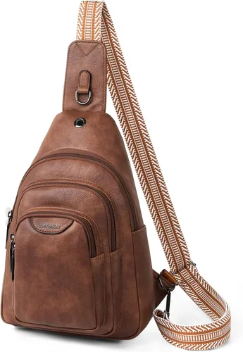 Vista 9 de Riñonera cruzada antirrobo de 10L para mujeres y hombres, riñonera cruzada antirrobo, bolsa para cinturón, monedero, regalos para mujeres, piel
