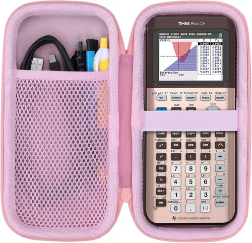 Vista 12 de Lebakort Funda rígida compatible con Texas Instruments TI-84 Plus CE/TI-84 Plus/TI-84 Evo/TI-Nspire CX II CAS/TI-Nspire CX II/TI-83 Estuche Iris