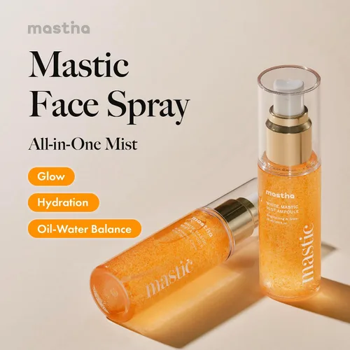 Vista 2 de MASTINA Spray facial de masilla (1.69 fl oz) para un brillo natural, fórmula hidratante para piel seca, cuidado de la piel coreana portátil sobre