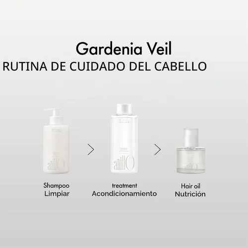 Vista 7 de ANILLO Gardenia Veil Color Shield Ampoule Treatment – Mascarilla para el cabello con aumento de brillo para cabello teñido – Complejo de proteína