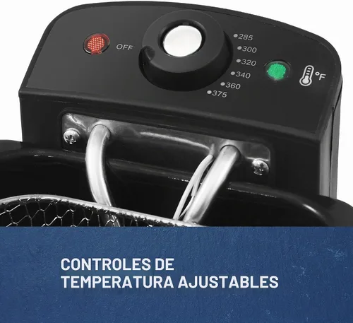 Vista 4 de [Usado] Elite Gourmet EDF-1607 Freidora de inmersión, 1.6 cuartos de galón, acero inoxidable