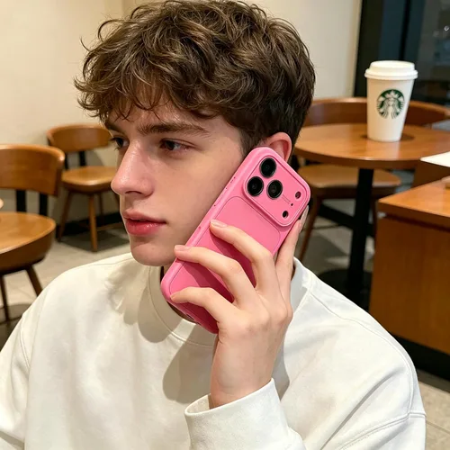 Vista 7 de Funda de silicona líquida para iPhone 17 Pro Max equipada con película protectora de lente, anticolisión suave al tacto y resistente a las manchas