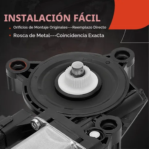 Vista 5 de Motor de elevación de ventana eléctrica A-Premium (con conector de 2 pines) Compatible con Hyundai Elantra Coupe 2013, Elantra 2011-2016, Sonata