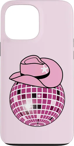 Vista 24 de Cowboy Hat Disco Ball Pink Cowgirl Case for iPhone 17