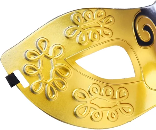 Vista 3 de Máscara de mascarada retro unisex de Mardi Gras para disfraz de fiesta (paquete de 10)